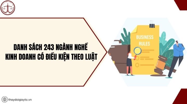 Danh sách 243 ngành nghề kinh doanh có điều kiện theo luật
