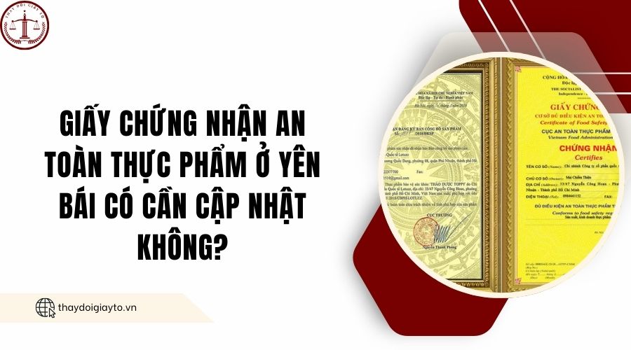 Giấy chứng nhận an toàn thực phẩm ở Yên Bái có cần cập nhật không?.jpg