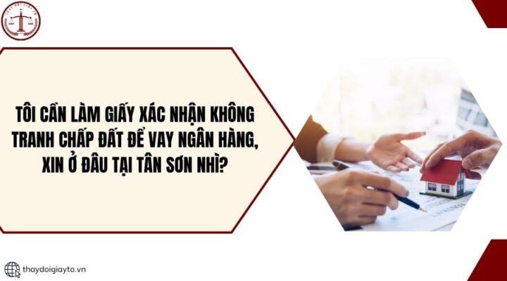 Tôi cần làm giấy xác nhận không tranh chấp đất để vay ngân hàng, xin ở đâu tại Tân Sơn Nhì?.jpg