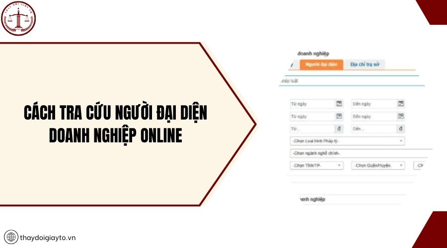 Cách tra cứu người đại diện doanh nghiệp online