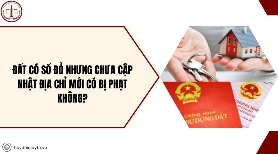Đất có sổ đỏ nhưng chưa cập nhật địa chỉ mới có bị phạt không?
