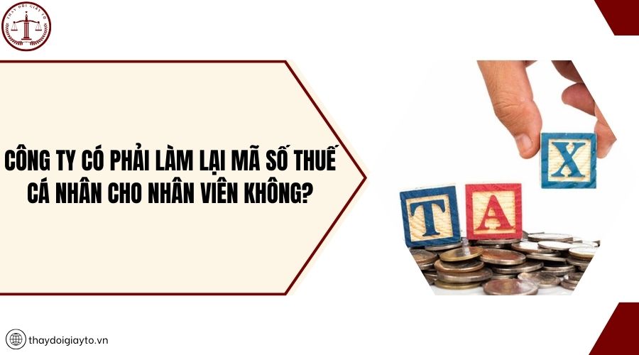 Công ty có phải làm lại mã số thuế cá nhân cho nhân viên không?
