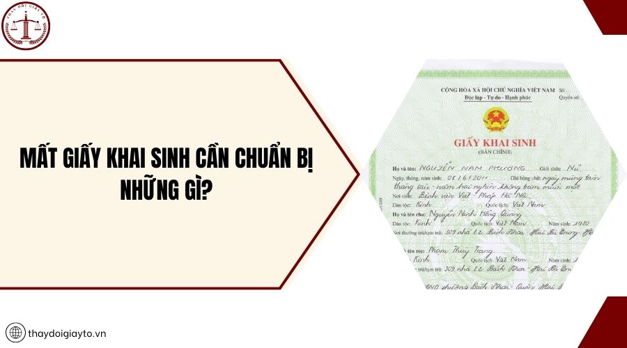 Mất Giấy khai sinh cần chuẩn bị những gì?