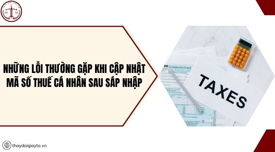 Những lỗi thường gặp khi cập nhật mã số thuế cá nhân sau sáp nhập
