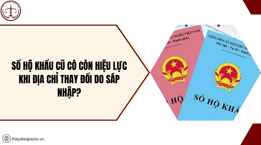 Sổ hộ khẩu cũ có còn hiệu lực khi địa chỉ thay đổi do sáp nhập?