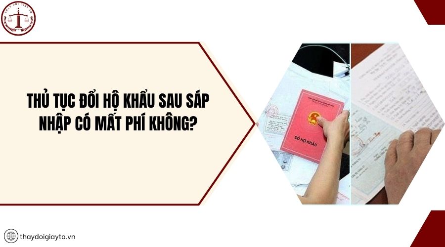 Thủ tục đổi hộ khẩu sau sáp nhập có mất phí không?