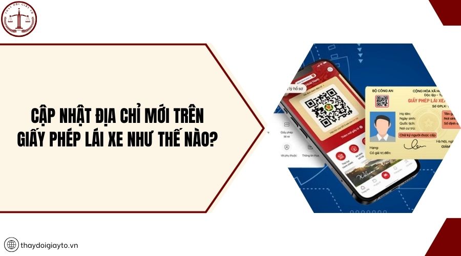 Cập nhật địa chỉ mới trên giấy phép lái xe như thế nào?