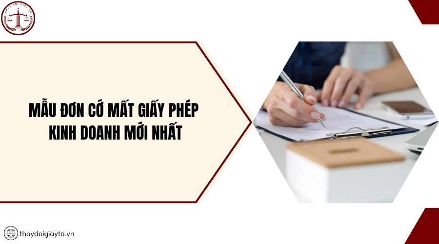 Mẫu đơn cớ mất giấy phép kinh doanh mới nhất
