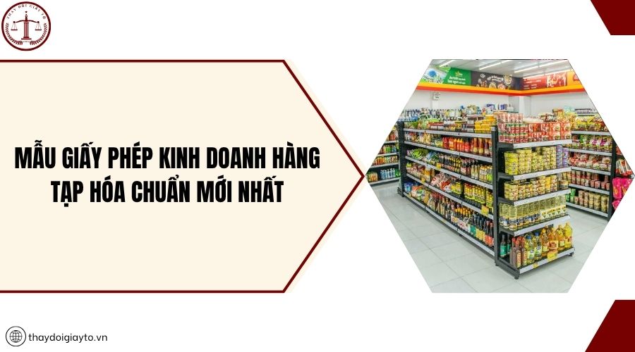 Mẫu giấy phép kinh doanh hàng tạp hóa chuẩn mới nhất